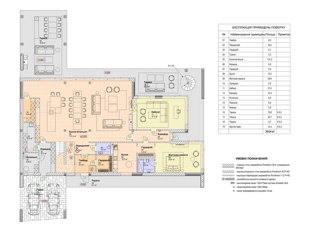 КГ Ariel Village: планировка 3-комнатной квартиры 609.8 м²