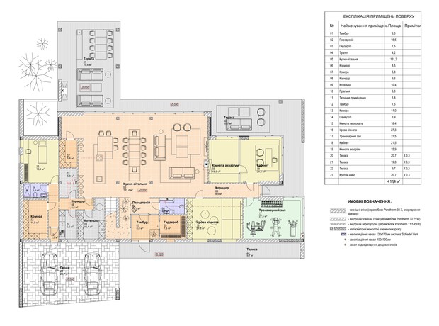 КГ Ariel Village: планировка 4-комнатной квартиры 761.8 м²