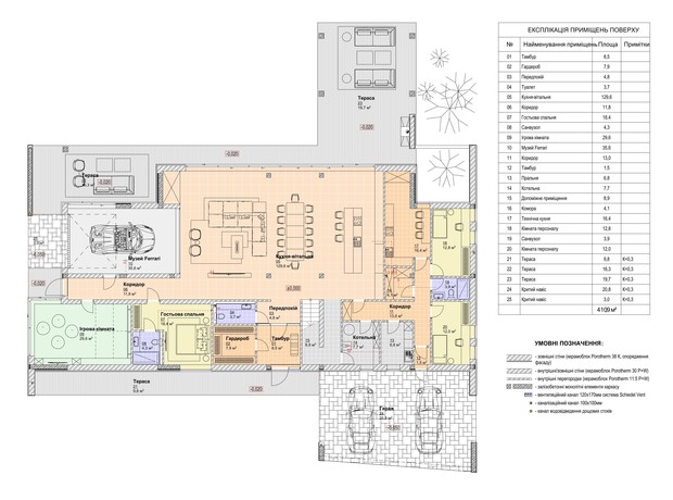 КМ Ariel Village: планування 5-кімнатної квартири 769.8 м²