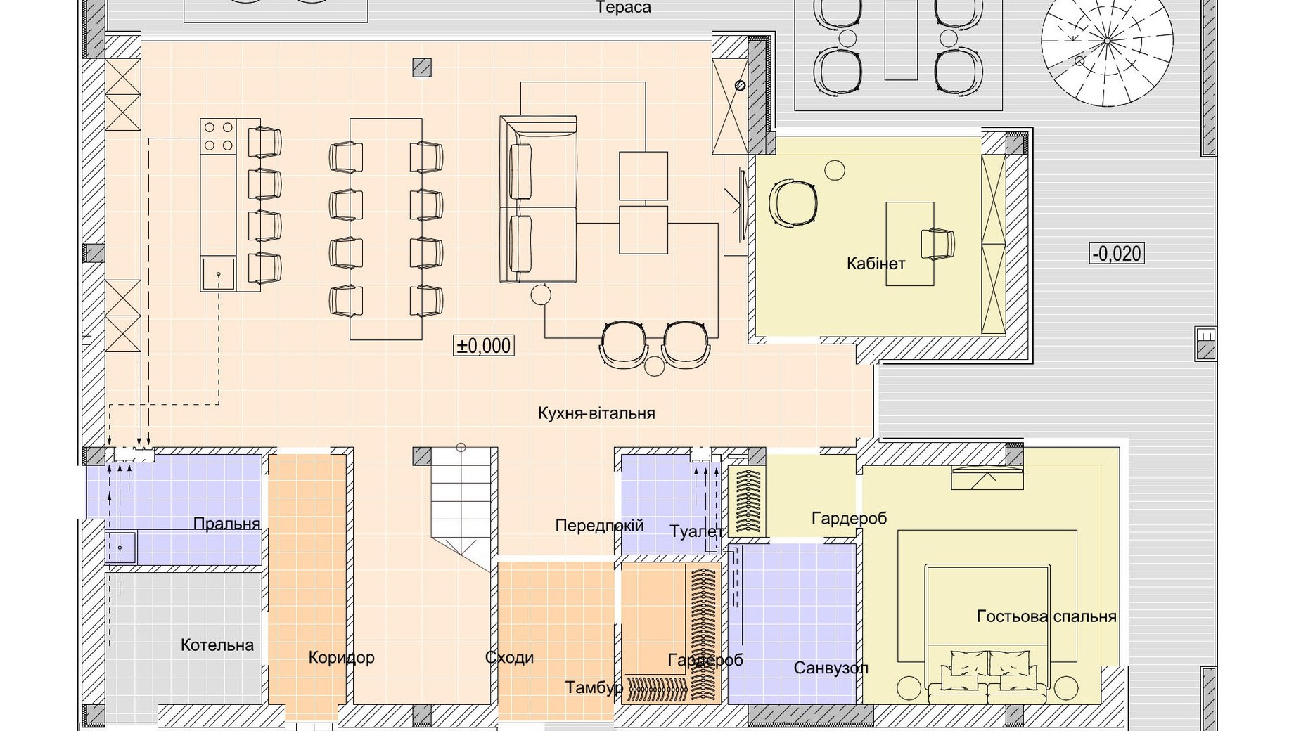 Планировка коттеджа в КГ Ariel Village 350.3 м², фото 337295