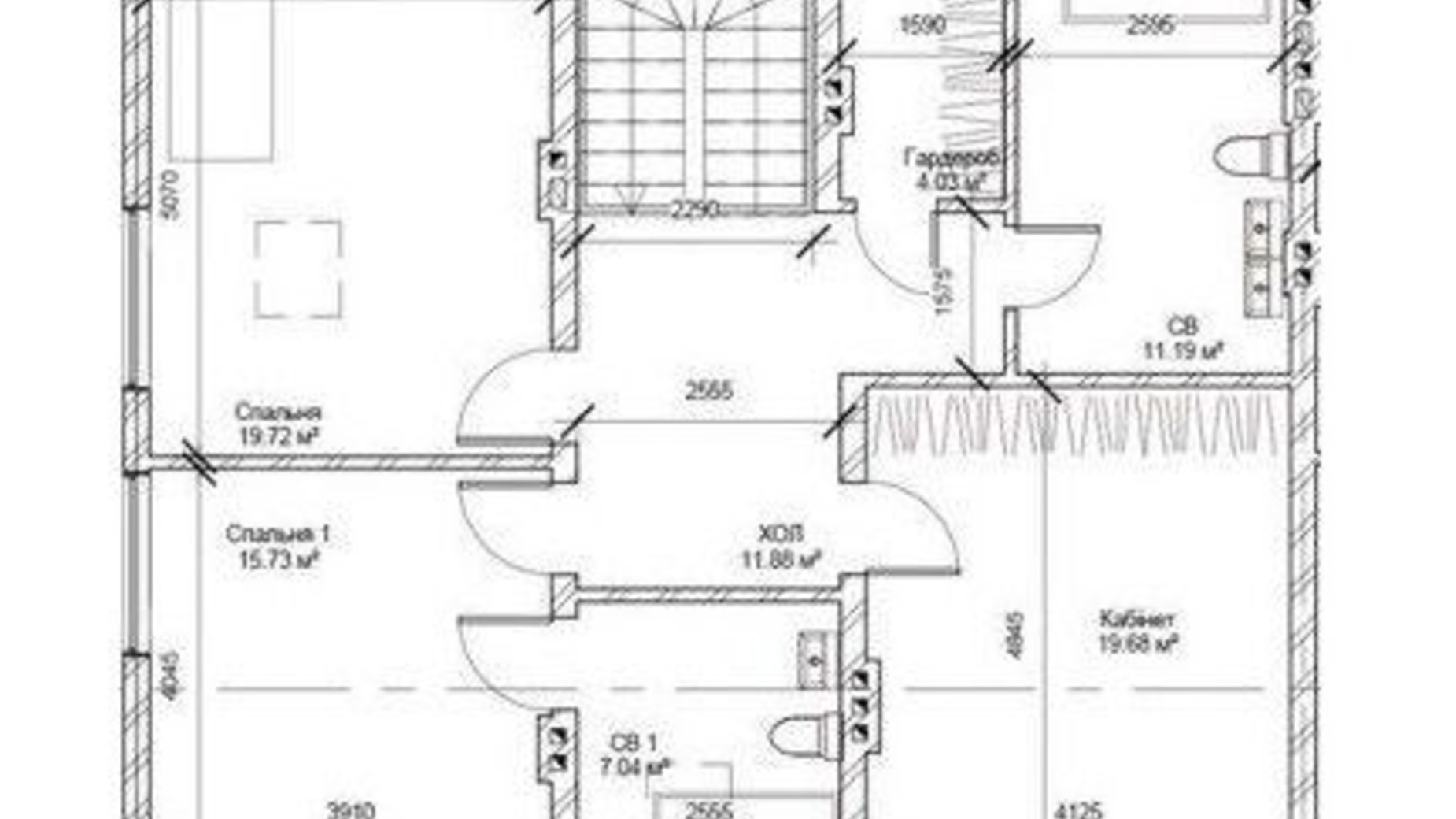 Планировка таунхауса в Таунхаус Трио 186 м², фото 338186