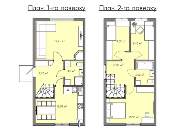 КМ Країна Мрій: планування 3-кімнатної квартири 99.56 м²