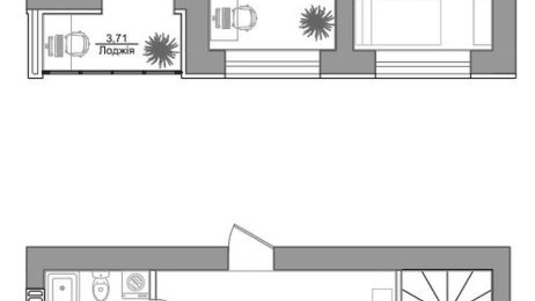 Планування 3-кімнатної квартири в ЖК Лісова казка 103 м², фото 340733