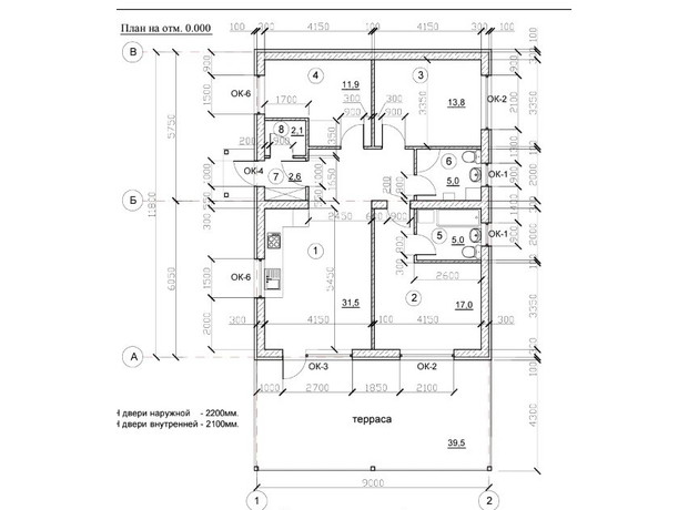 КМ Данилівський : планування 3-кімнатної квартири 127 м²