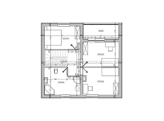 КМ Данилівський : планування 3-кімнатної квартири 175 м²
