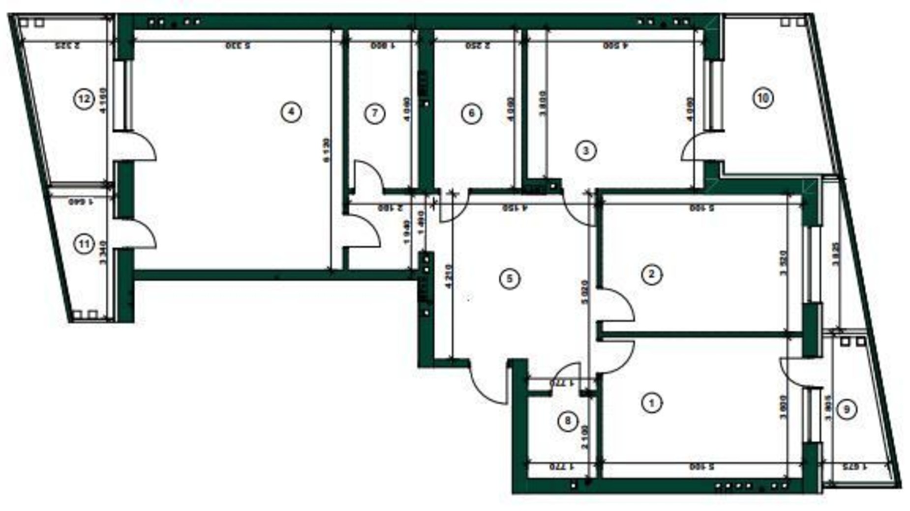 Планування 3-кімнатної квартири в ЖК ParkVille 149.26 м², фото 343568