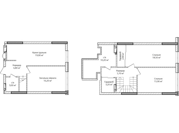 ЖК City Park 2: планировка 3-комнатной квартиры 104.6 м²