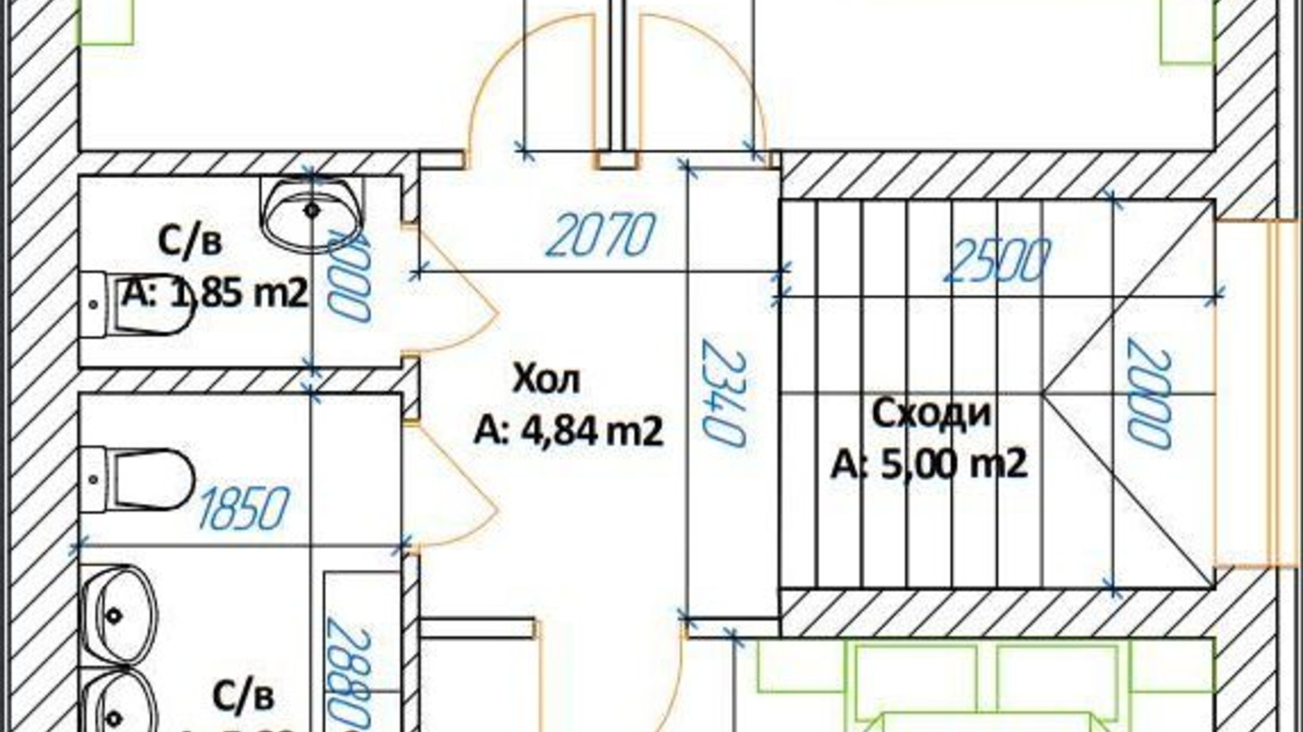 Планування дуплекса в КМ Sandstone Residence 165 м², фото 345977