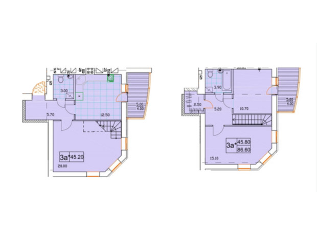 ЖК Сонячна Оселя: планування 3-кімнатної квартири 86.6 м²