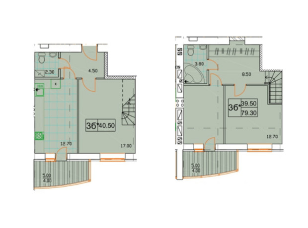 ЖК Сонячна Оселя: планировка 3-комнатной квартиры 79.1 м²