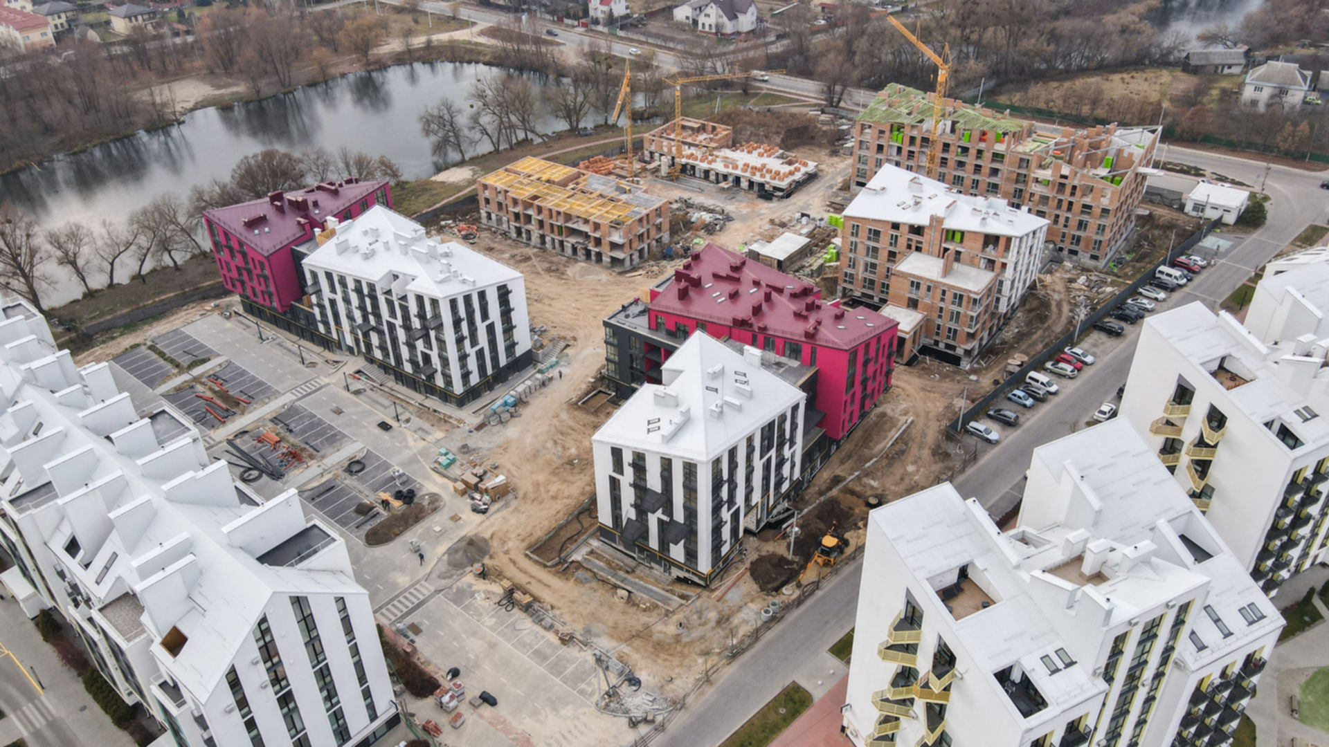 ЖК Белый Шоколад. City Lake ход строительства фото 347723