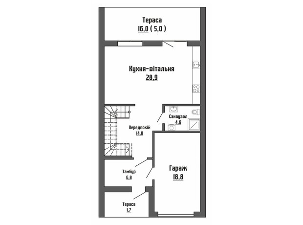 КГ Династия: планировка 3-комнатной квартиры 160 м²