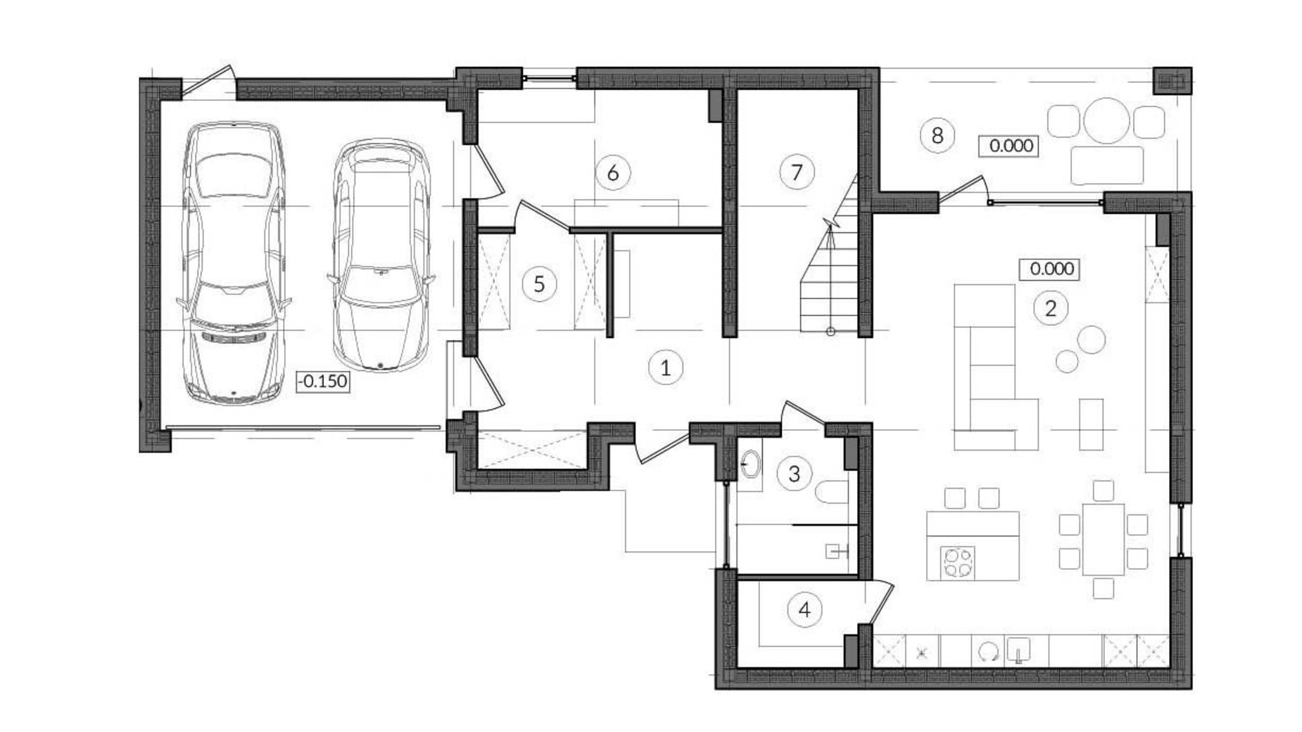 Планировка коттеджа в КГ ул. Академика Вильямса, 21 236 м², фото 350073