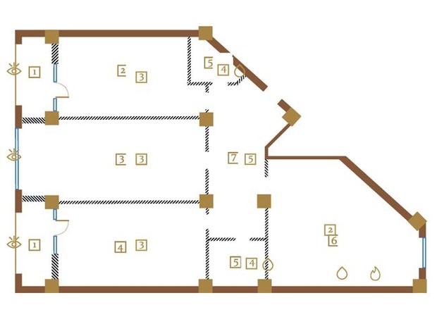 КД Leonardo town: планировка 3-комнатной квартиры 177.1 м²