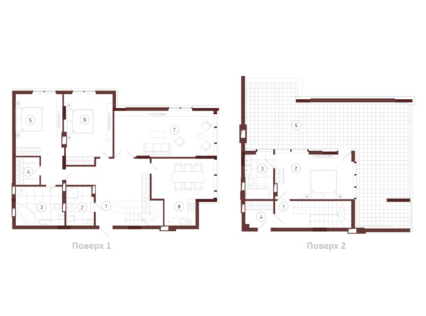 ЖК Obolon Plaza: планировка 3-комнатной квартиры 173 м²