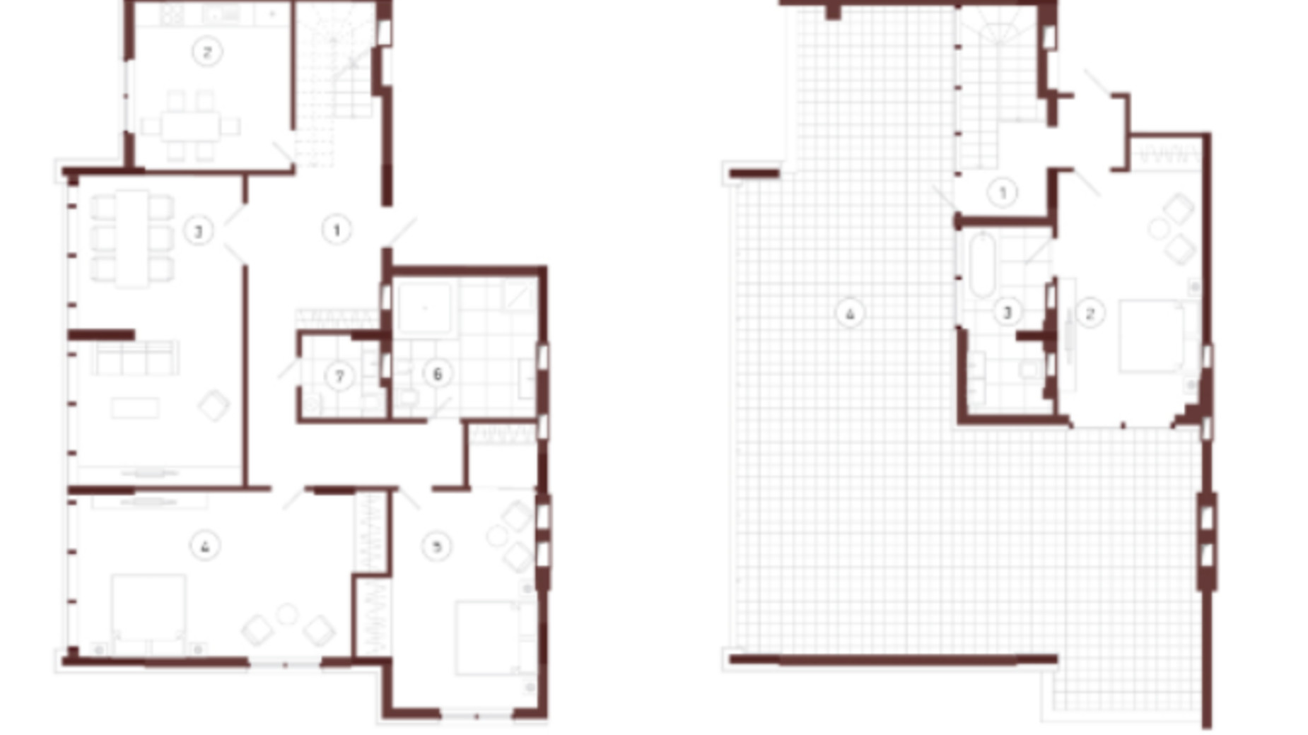 Планировка 3-комнатной квартиры в ЖК Obolon Plaza 211 м², фото 354747