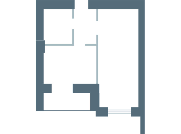 ЖК Озерки: планування приміщення 32.94 м²