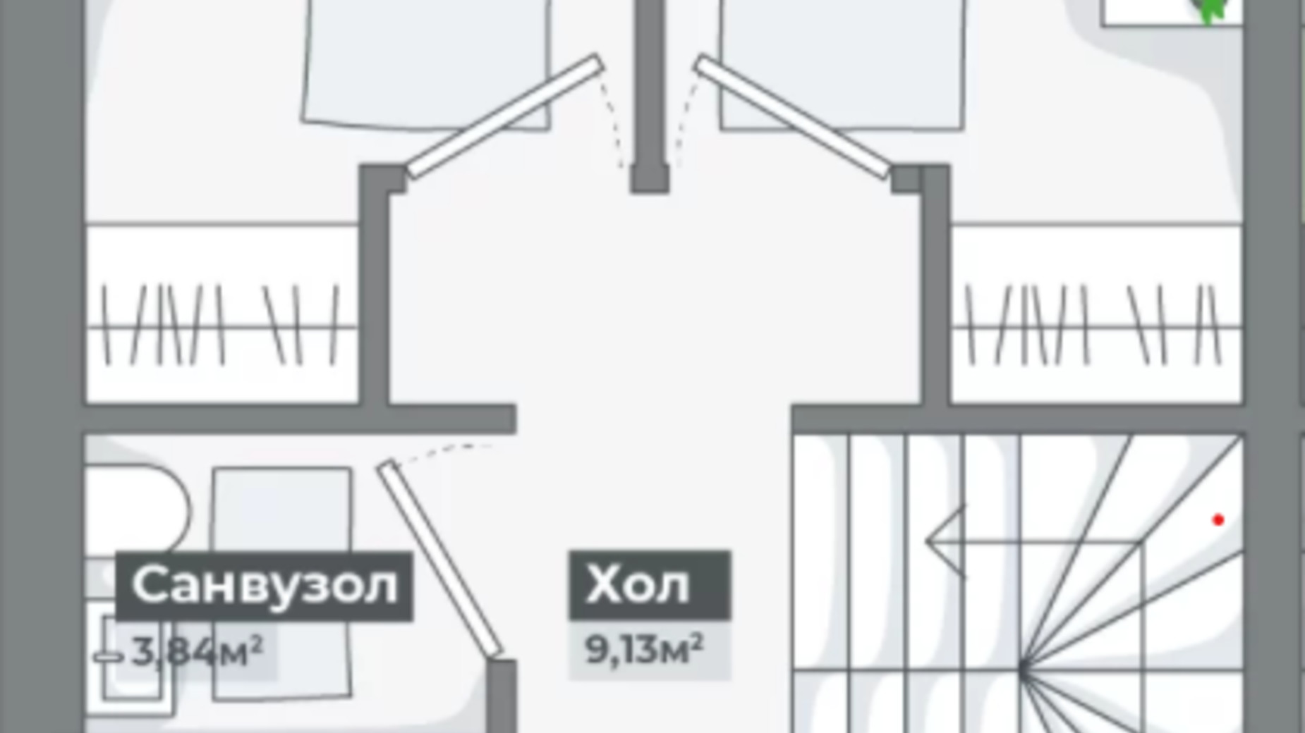 Планировка таунхауса в Таунхаус Айленд 109 м², фото 356291