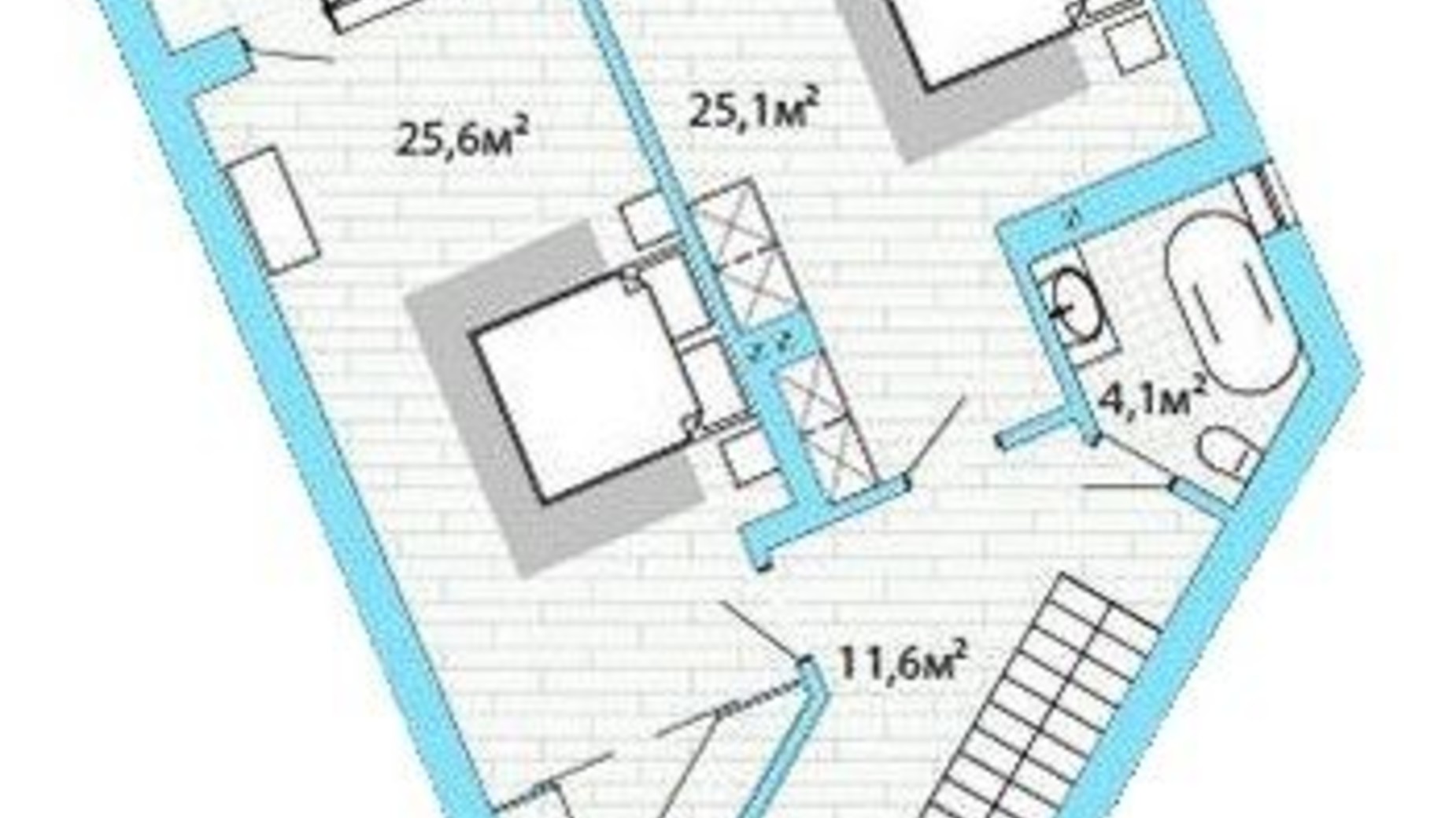 Планировка таунхауса в Таунхаус California 232.8 м², фото 356849