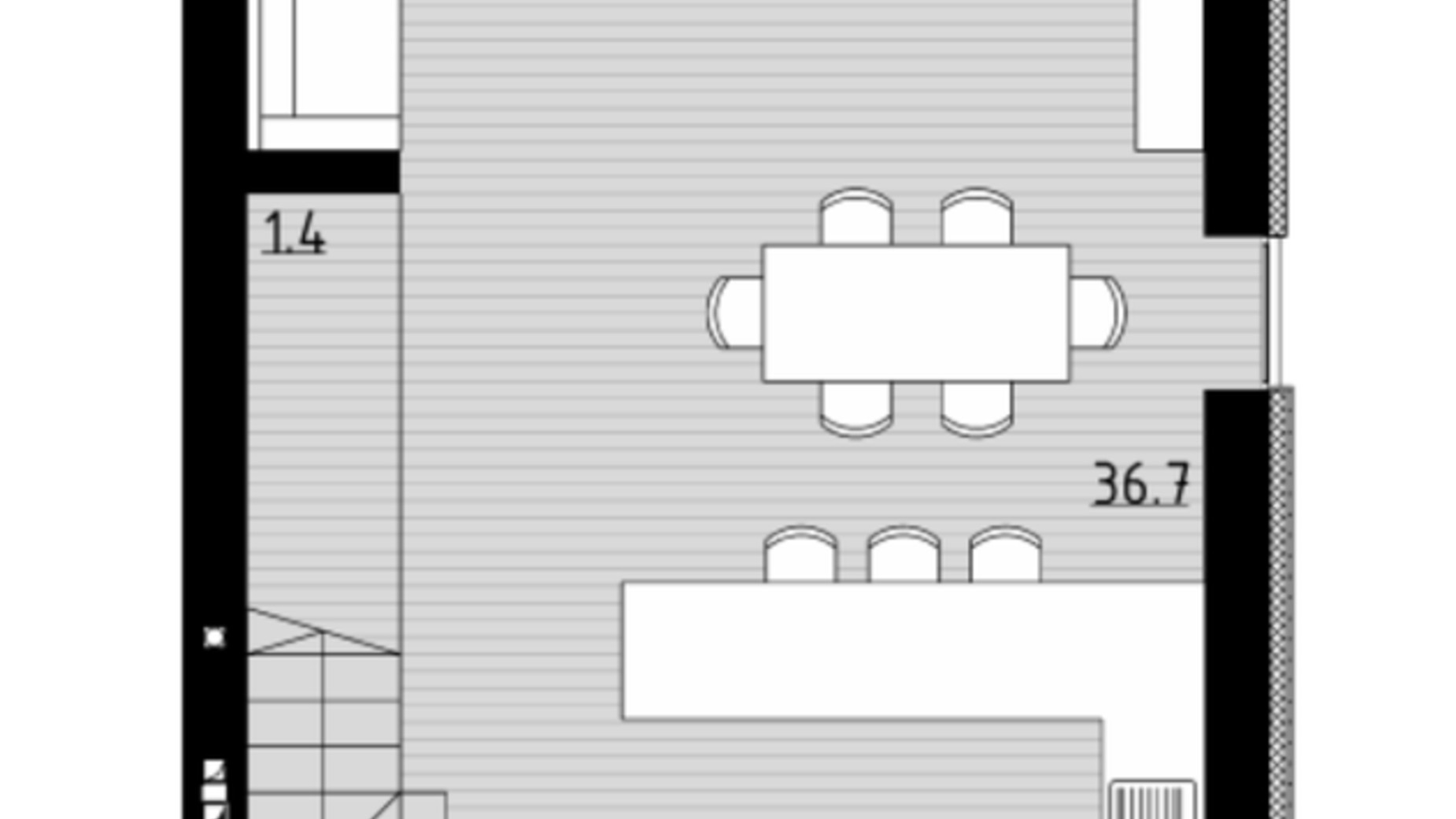 Планировка таунхауса в Таунхаус Soul House 124.7 м², фото 357074