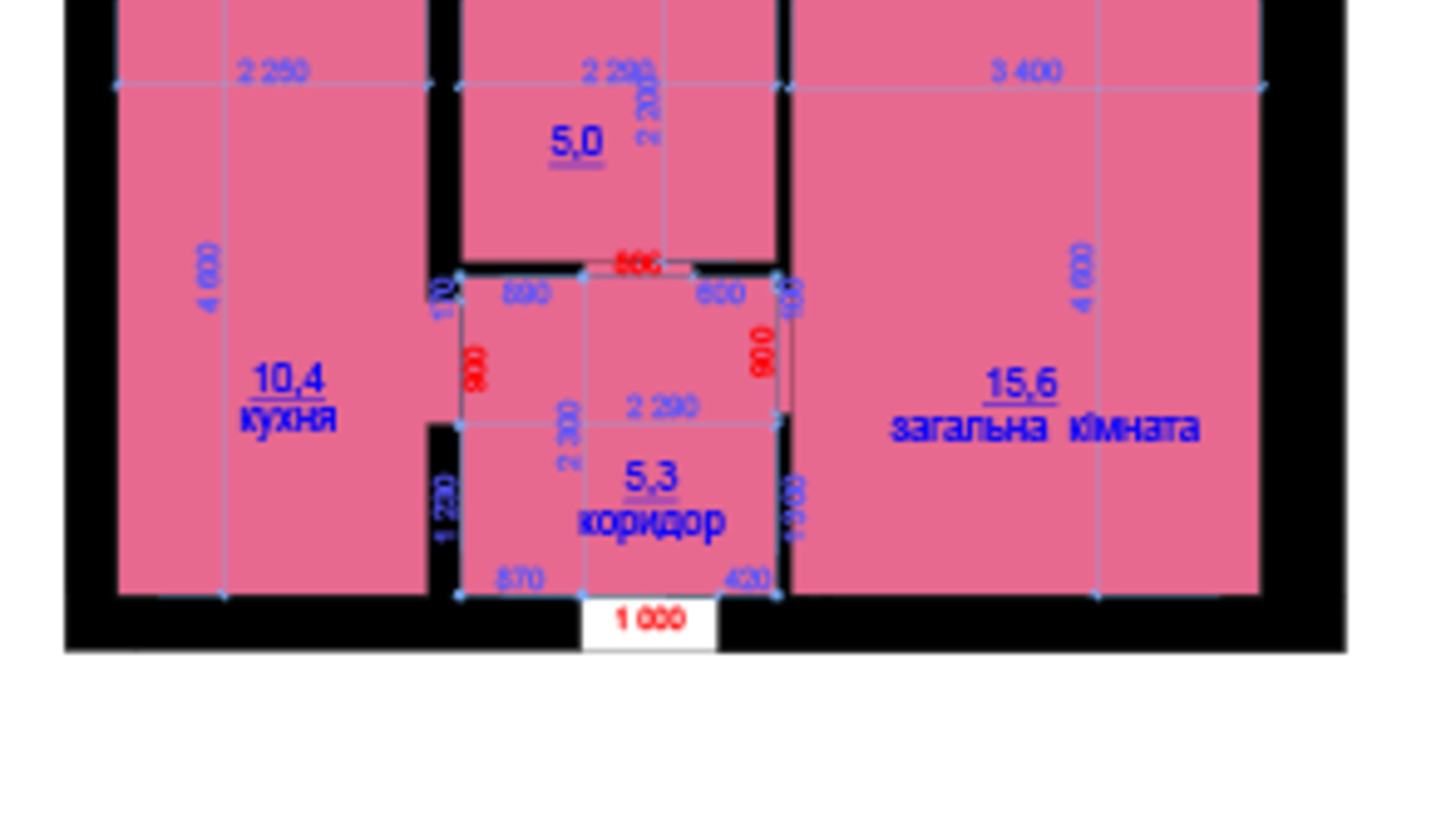 Планировка 1-комнатной квартиры в ЖК Княжий 36.3 м², фото 357608