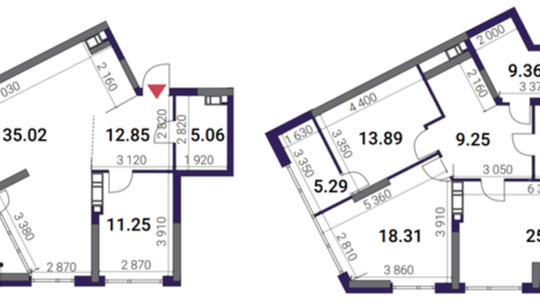 Планировка много­уровневой квартиры в ЖК Great 157.96 м², фото 357867