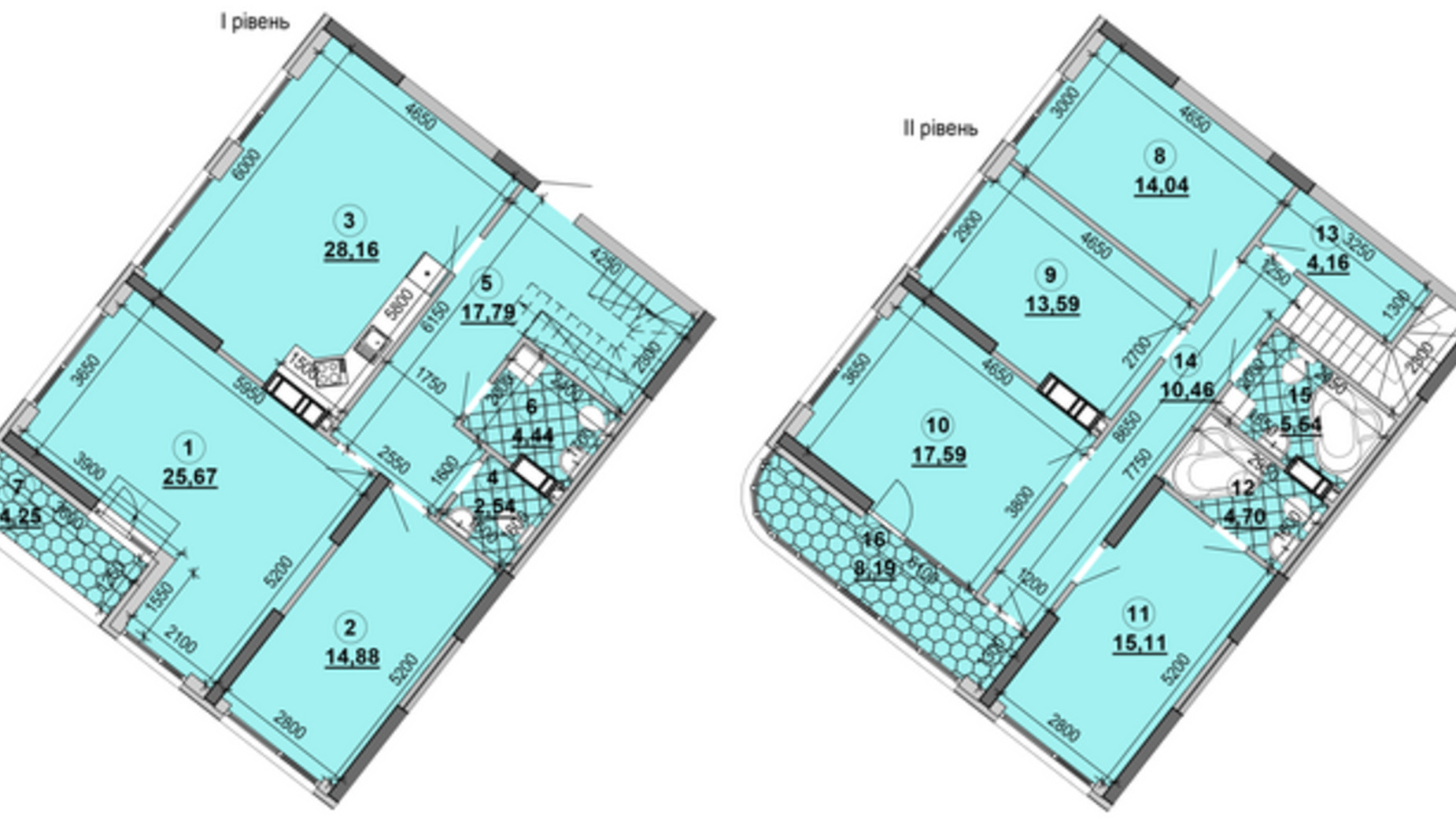 Планування багато­рівневої квартири в ЖК Great 186.5 м², фото 357896