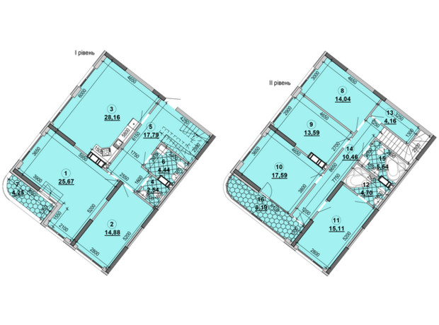 ЖК Great: планування 6-кімнатної квартири 187.5 м²