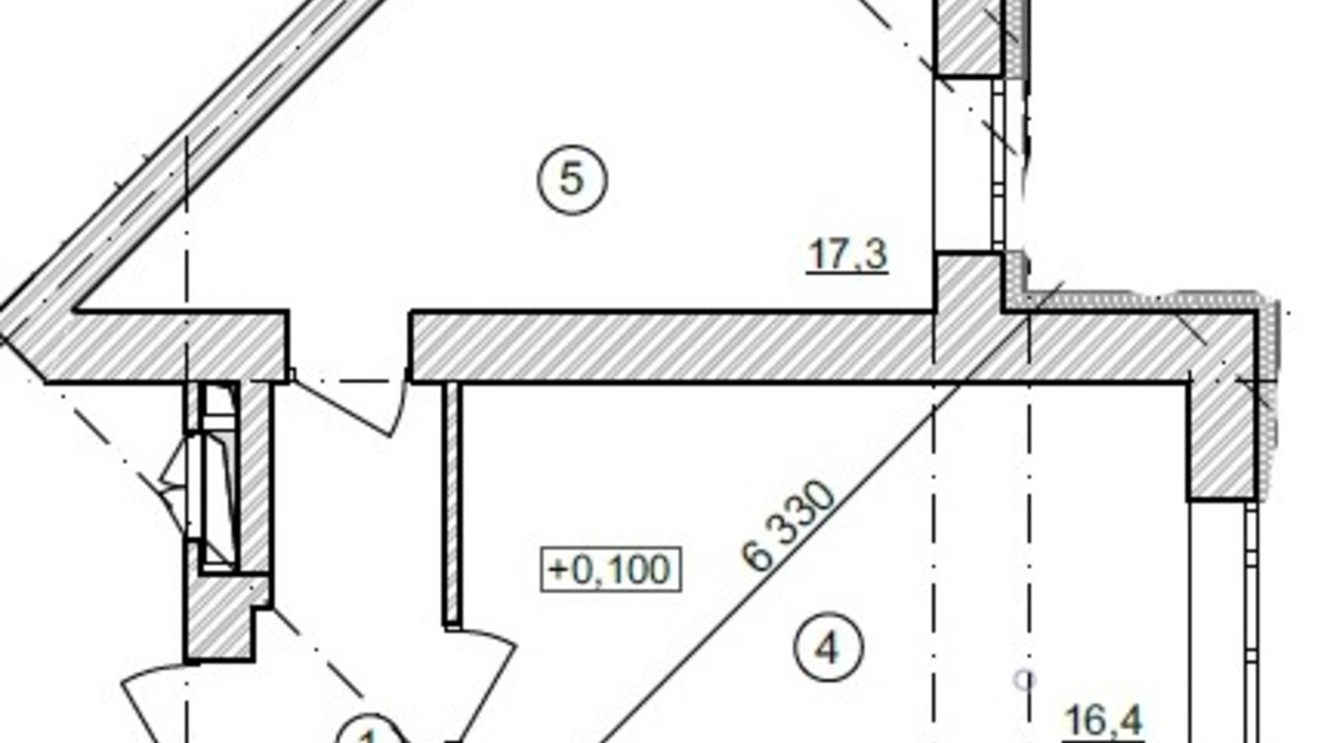 Планування 2-кімнатної квартири в ЖК Синергія Сіті 58.1 м², фото 357947