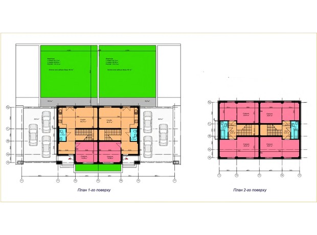 Таунхаус Club City: планування 4-кімнатної квартири 133.12 м²