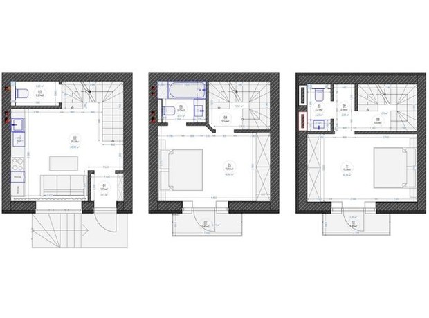 ЖК Трояндовий: планування 2-кімнатної квартири 74 м²