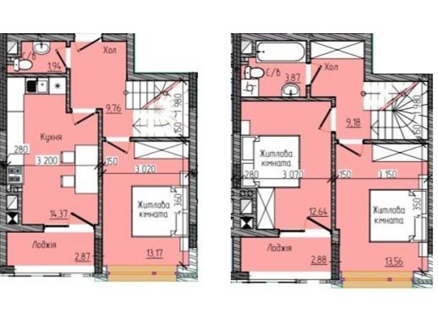 ЖК Modern Home: планування 3-кімнатної квартири 84.24 м²