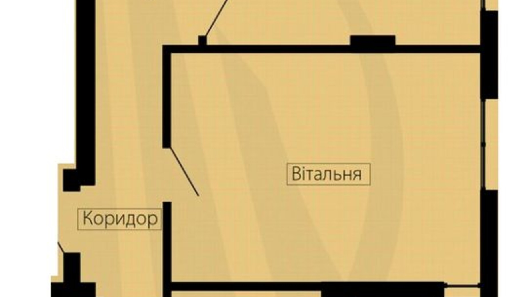 Планування 2-кімнатної квартири в ЖК Сrystal River 62.32 м², фото 359140