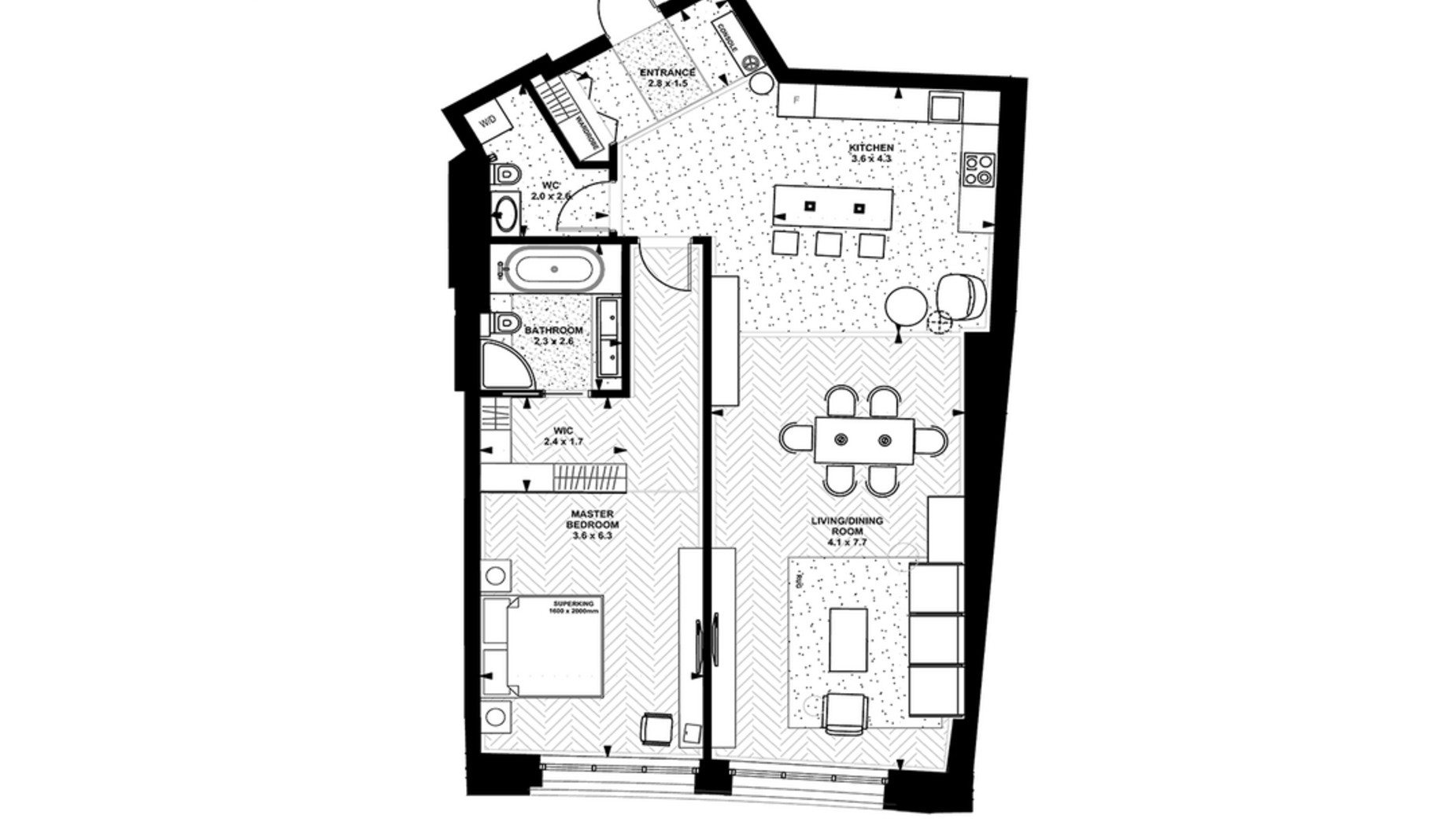 Планування 1-кімнатної квартири в ЖК Linden Luxury Residences 98.2 м², фото 362579