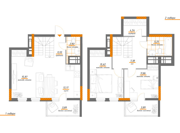 ЖК Нивки-Парк: планування 3-кімнатної квартири 94.24 м²