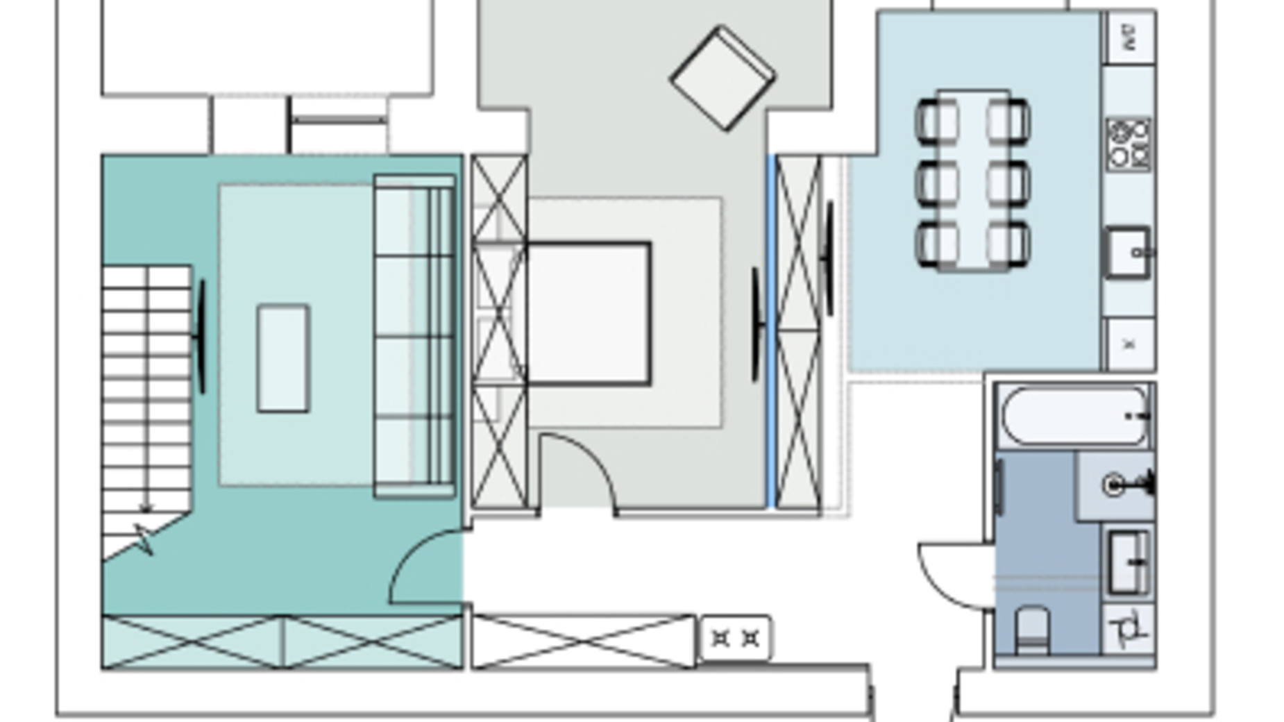 Планування 5-кімнатної квартири в ЖК Comfort House 155.3 м², фото 363389