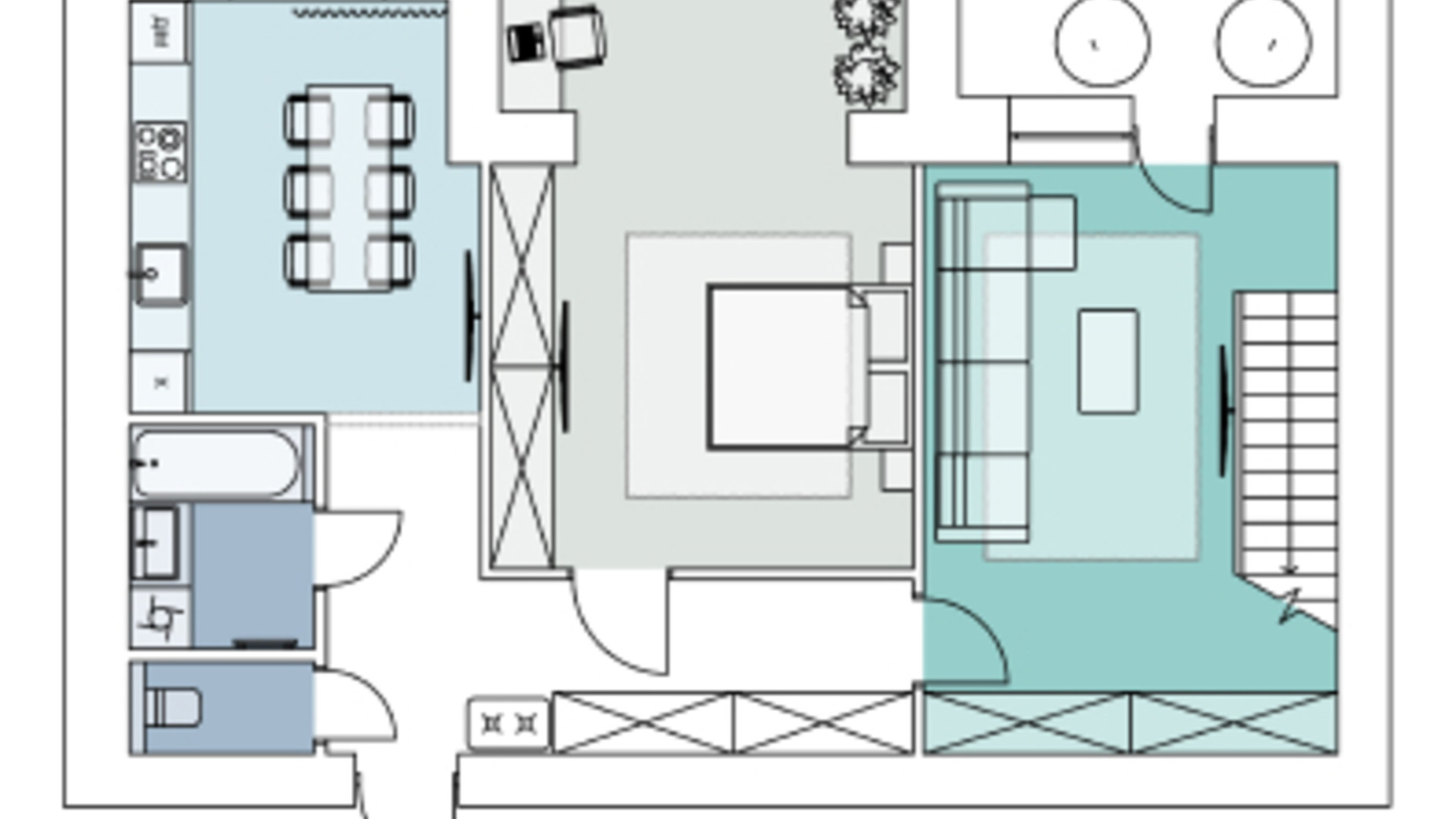 Планування 5-кімнатної квартири в ЖК Comfort House 155.3 м², фото 363392