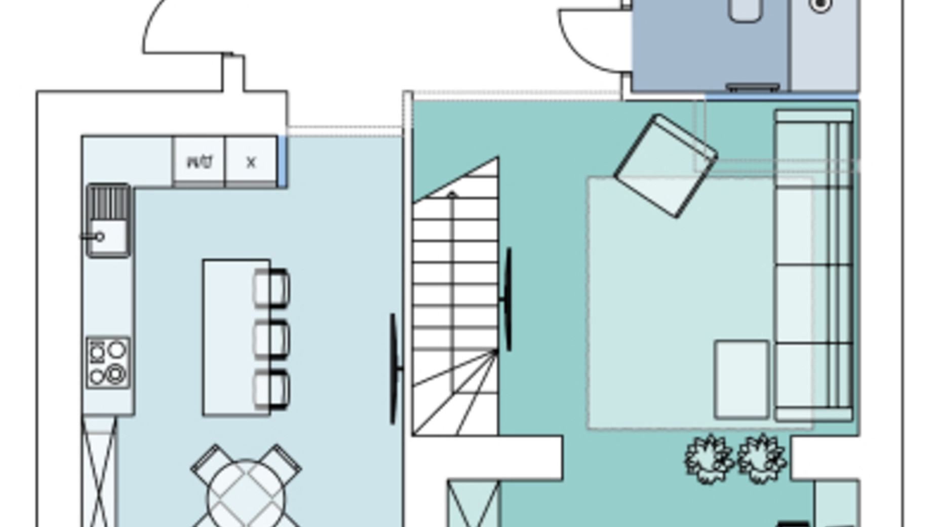 Планировка 3-комнатной квартиры в ЖК Comfort House 108.1 м², фото 363400