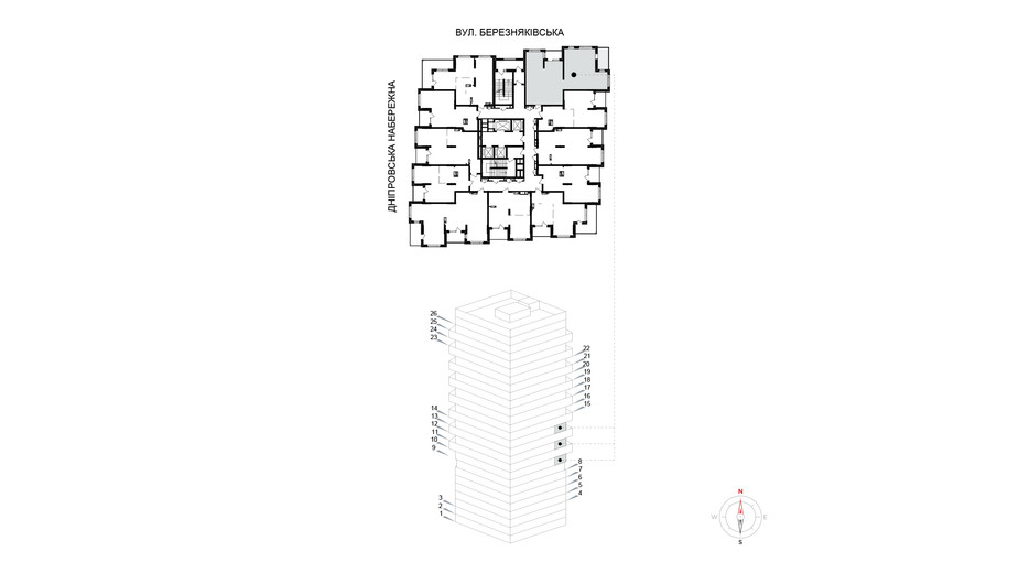 Планировка 2-комнатной квартиры в ЖК Kub29 92.3 м², фото 365313