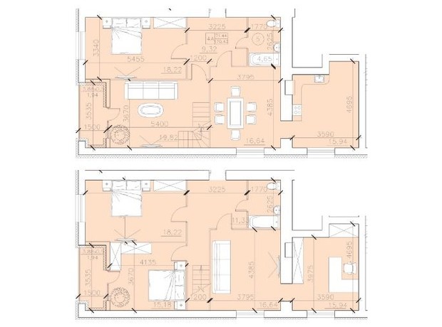 ЖК Illinsky: планування 4-кімнатної квартири 170.43 м²