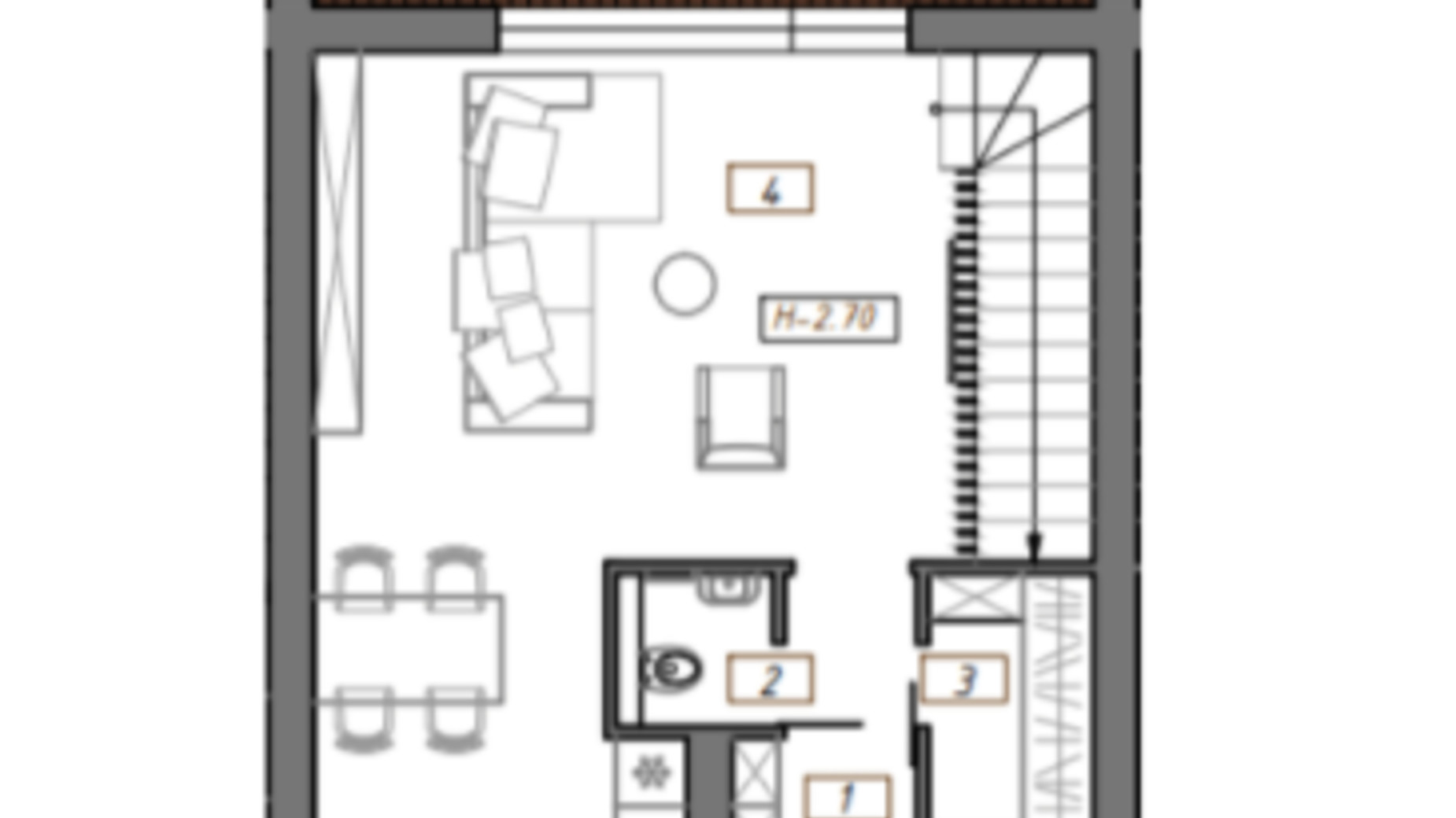 Планировка таунхауса в Таунхаус Town Park 121.4 м², фото 365871