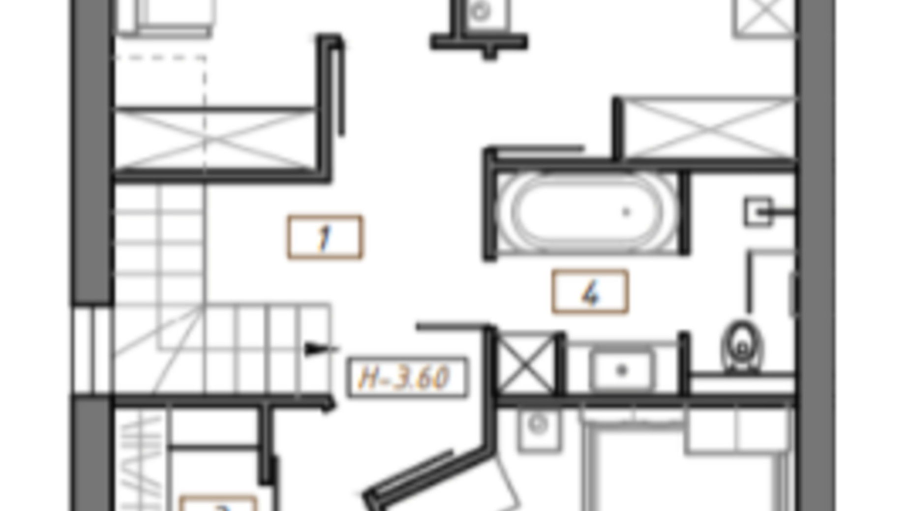 Планировка таунхауса в Таунхаус Town Park 126.7 м², фото 365874