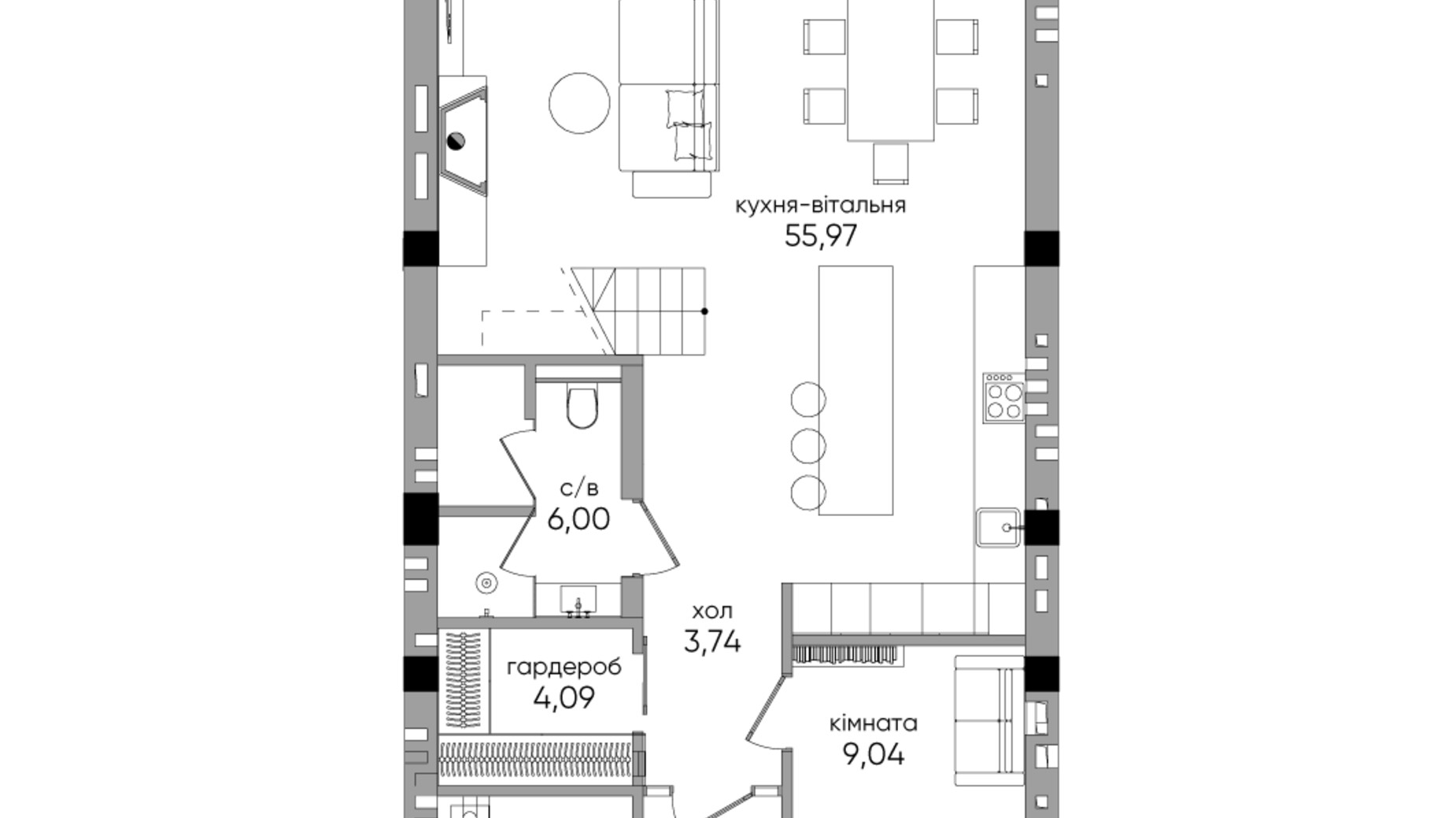 Планування таунхауса в Таунхаус Park Lake City Terra 188.24 м², фото 366291