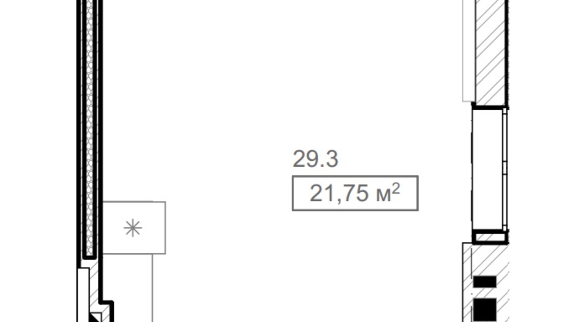 Планування 1-кімнатної квартири в ЖК FreeDom 28.54 м², фото 366895