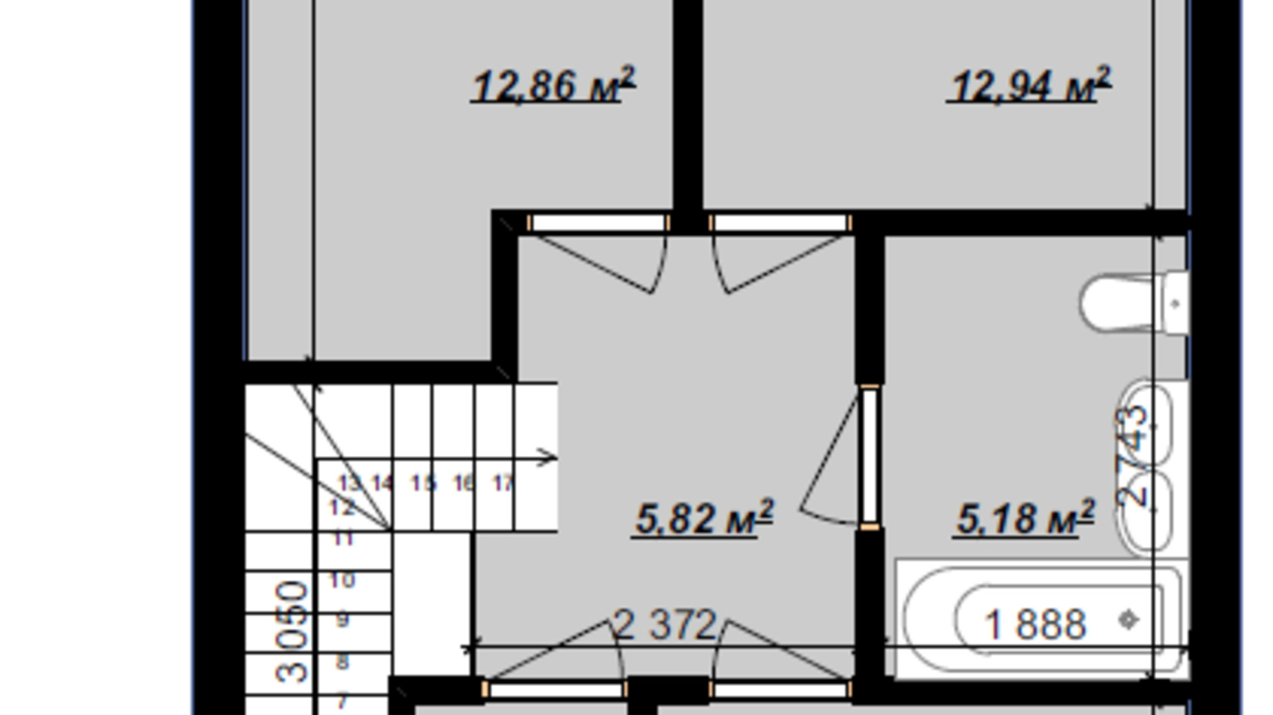 Планування таунхауса в Таунхаус Березовий 120 м², фото 367497