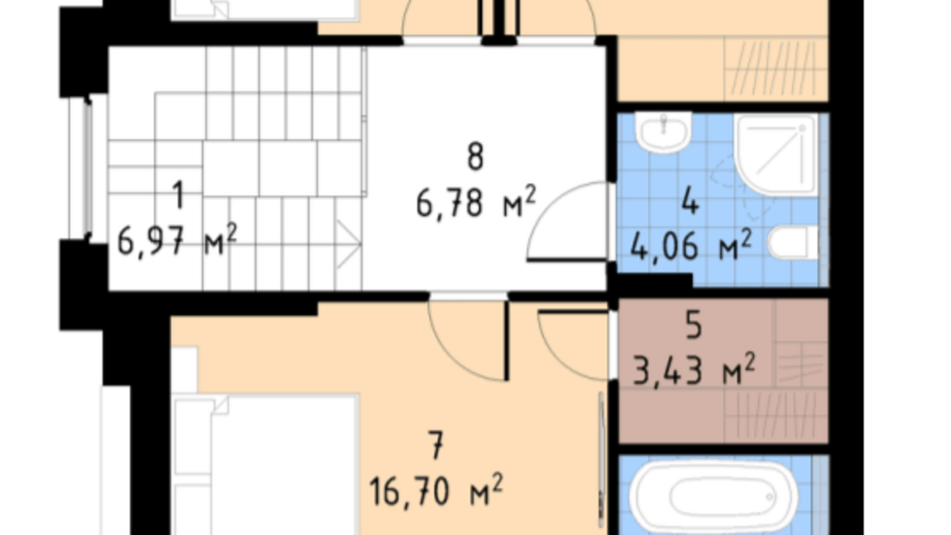 Планування дуплекса в Дуплекс O'house 140 м², фото 367684