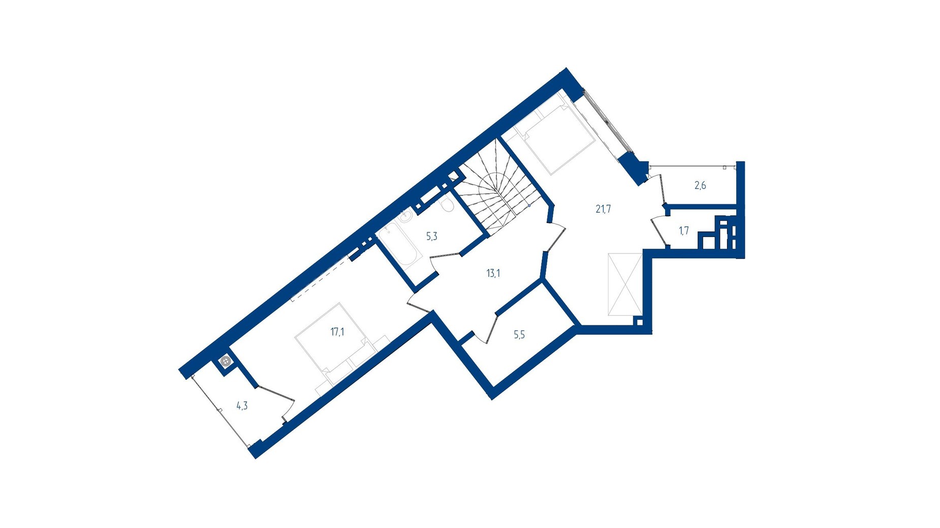 Планування 3-кімнатної квартири в ЖК Престижний 2 164.7 м², фото 367840