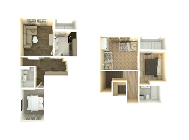 ЖК Orange Park: планировка 4-комнатной квартиры 92.97 м²