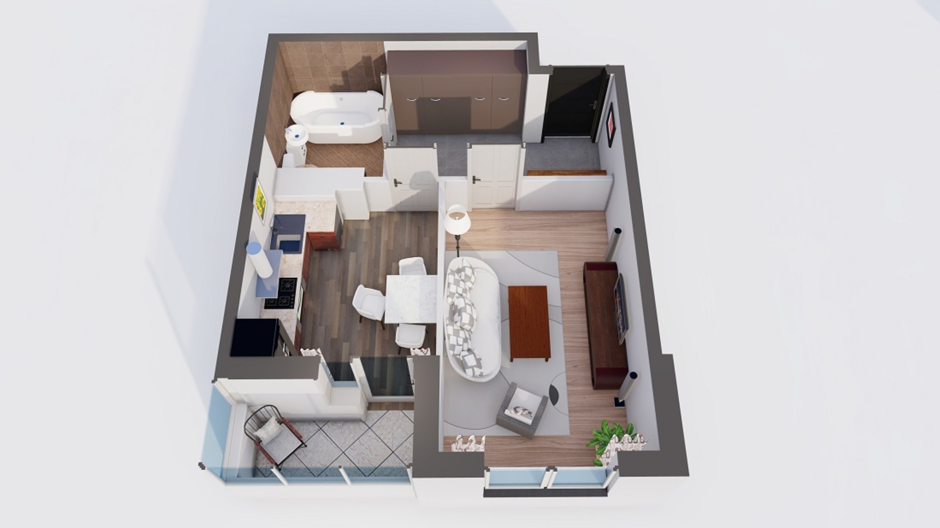 Планировка 1-комнатной квартиры в ЖК Orange Park 38.62 м², фото 369516