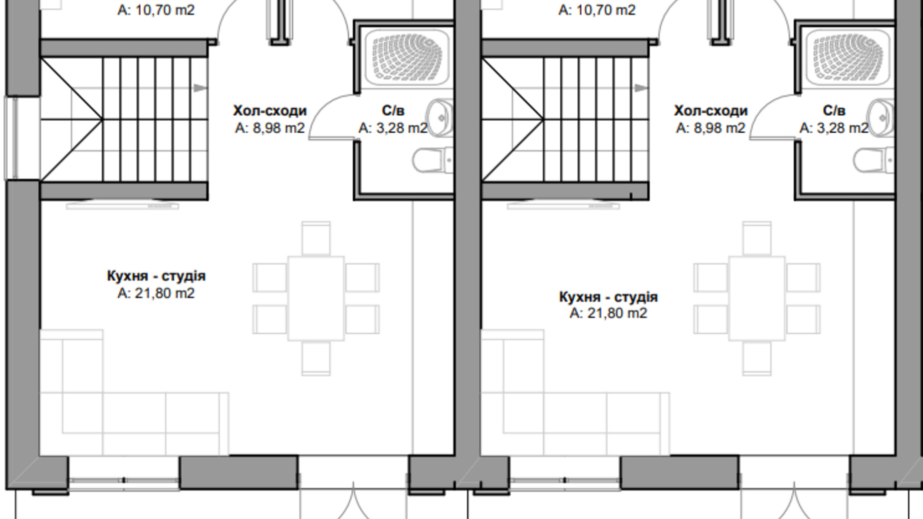 Планування таунхауса в КМ Brooklyn 2 101.66 м², фото 371011
